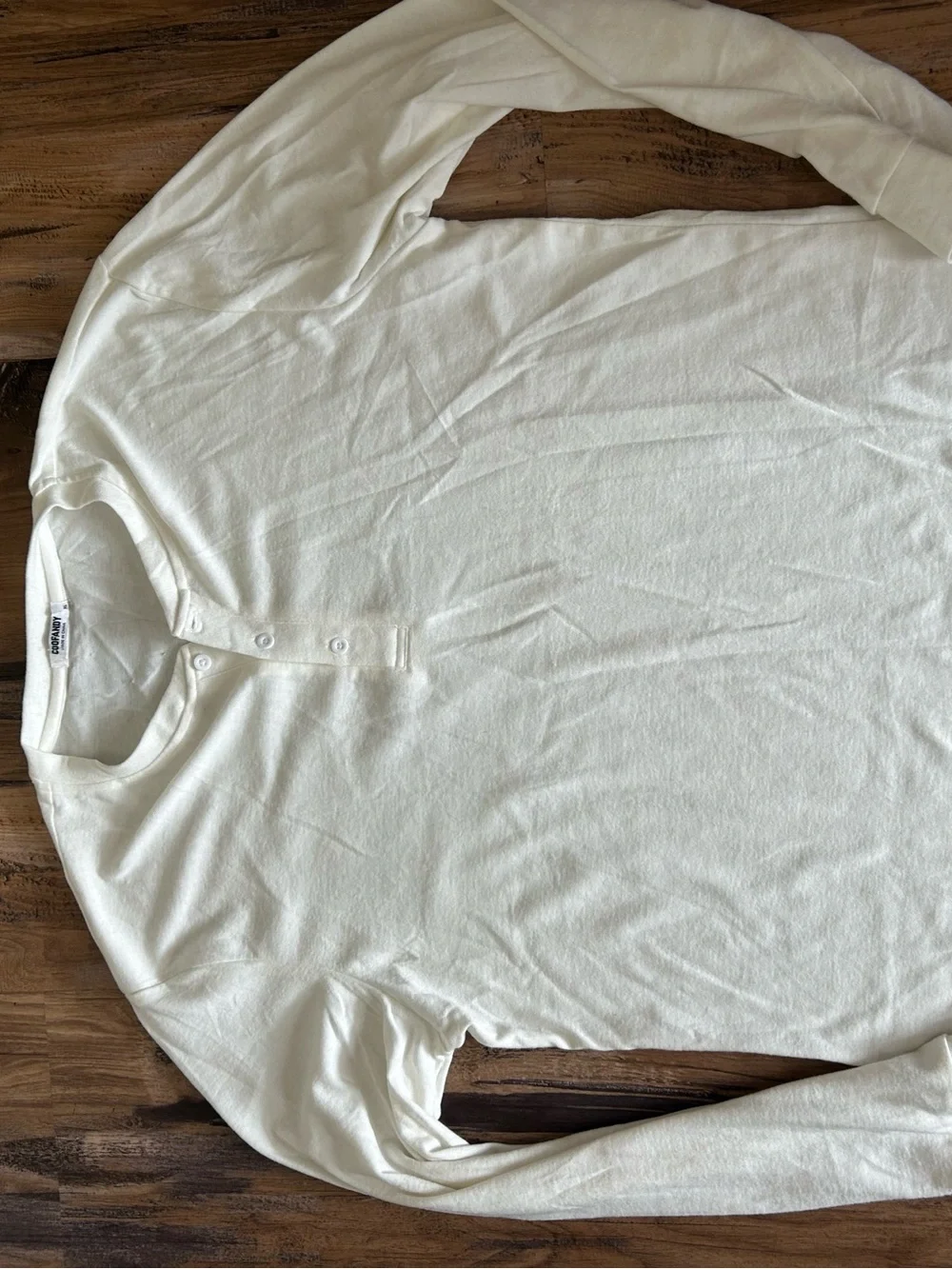 Men's Olive Corduroy Jacket & White Henley Combo